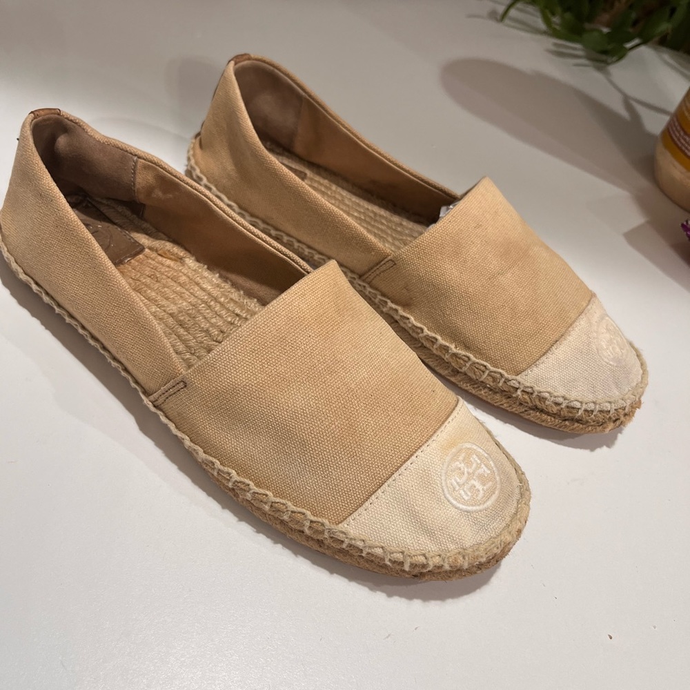 Tory Burch Color Block Flat Espadrilles Slip On S… - image 3